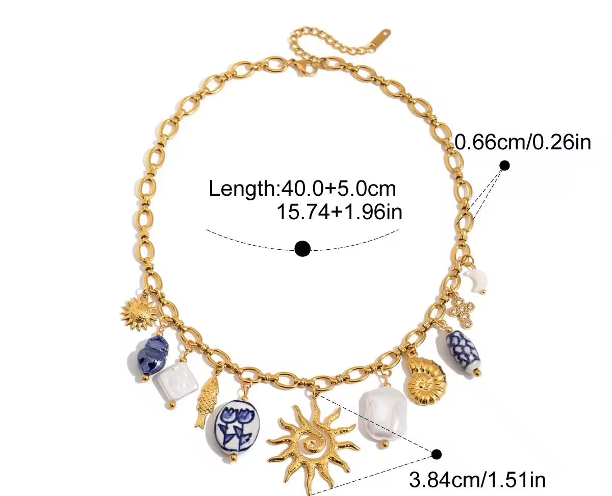 Ocean Sun Necklace