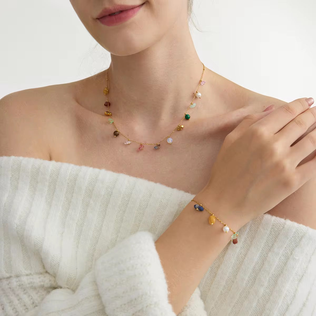 Natural stone Necklace