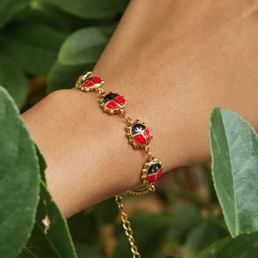 Ladybug bracelet