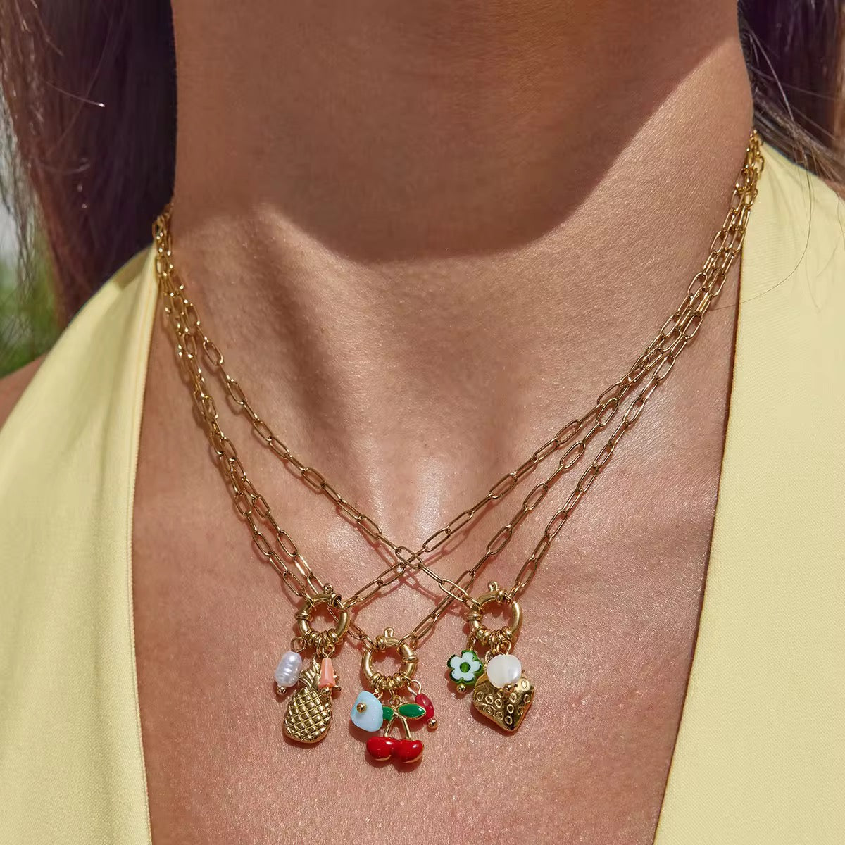 Fruit Pendant necklace