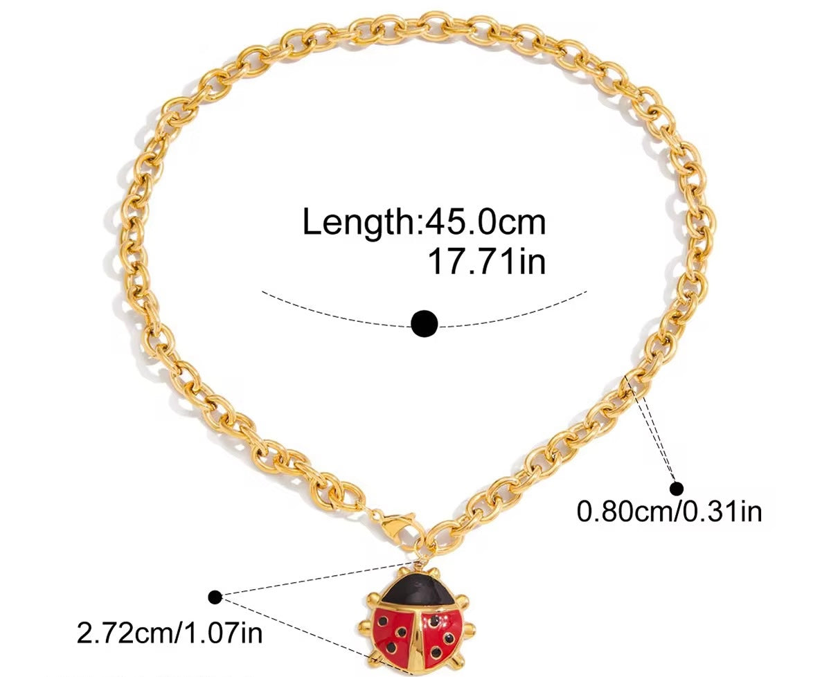 Chunky Bug Necklace