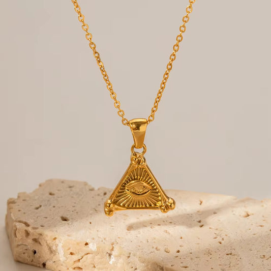Triangle Eye Necklace