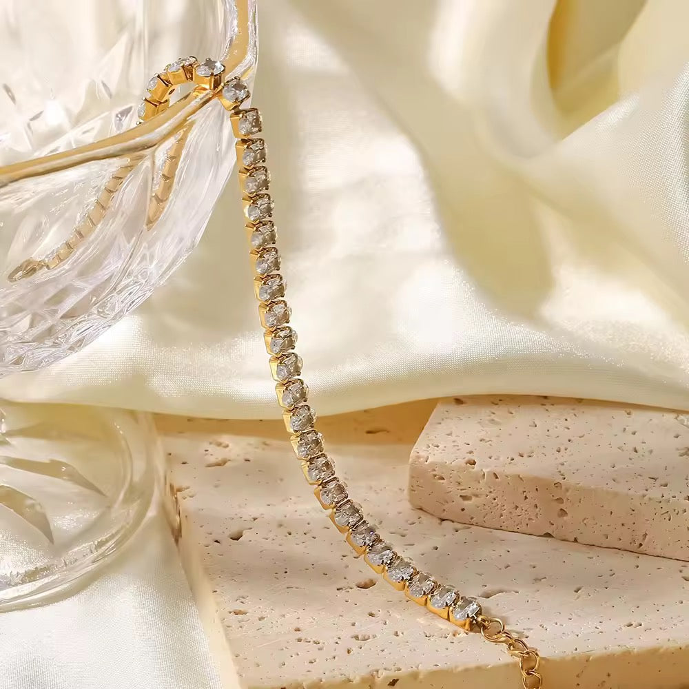 Oval Zirconia tennis bracelet