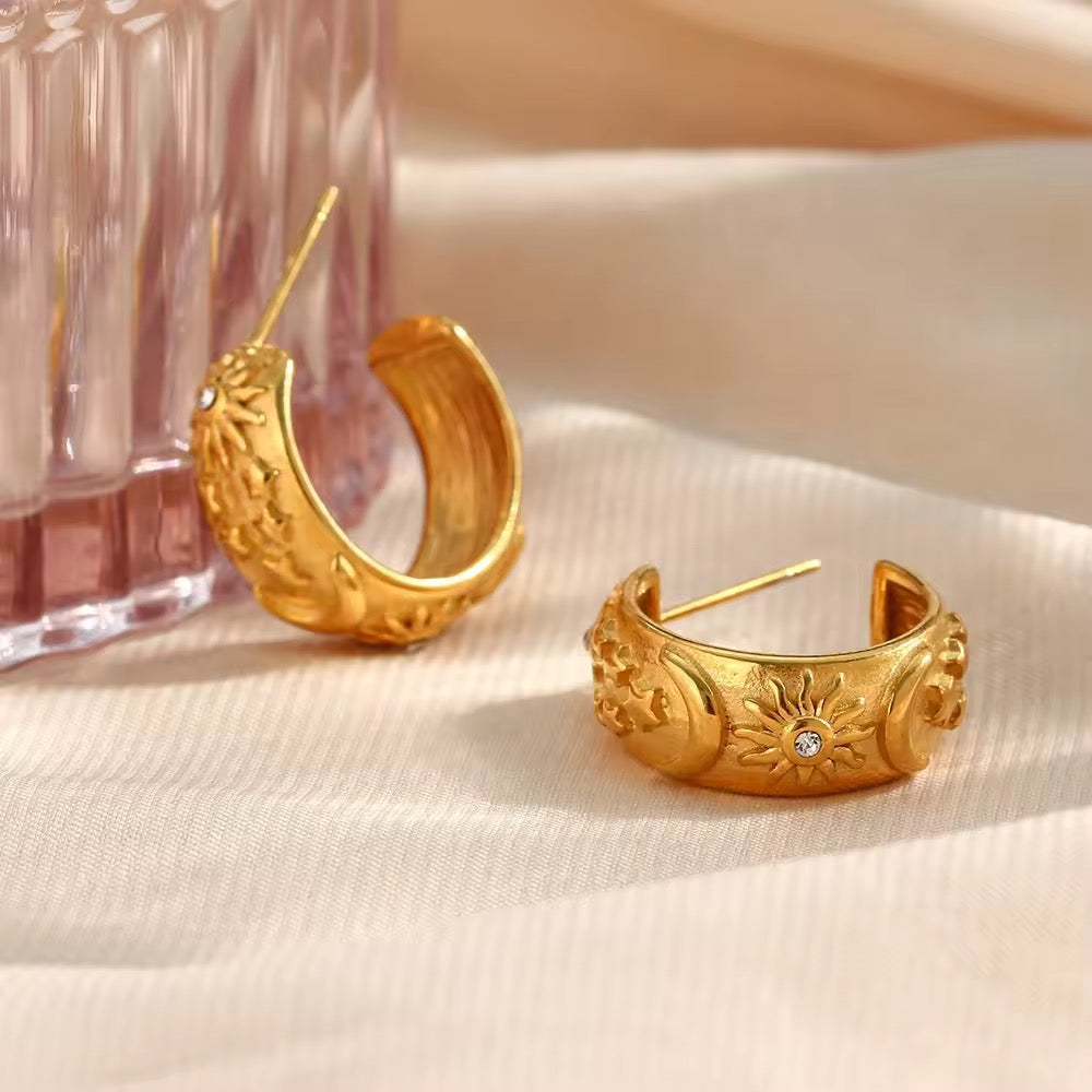 Sun moon hoops