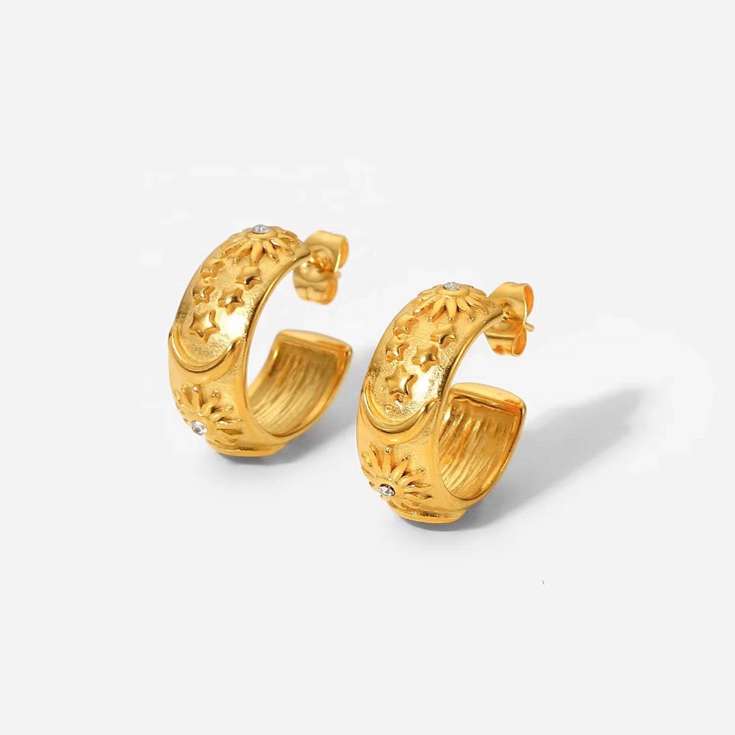 Sun moon hoops