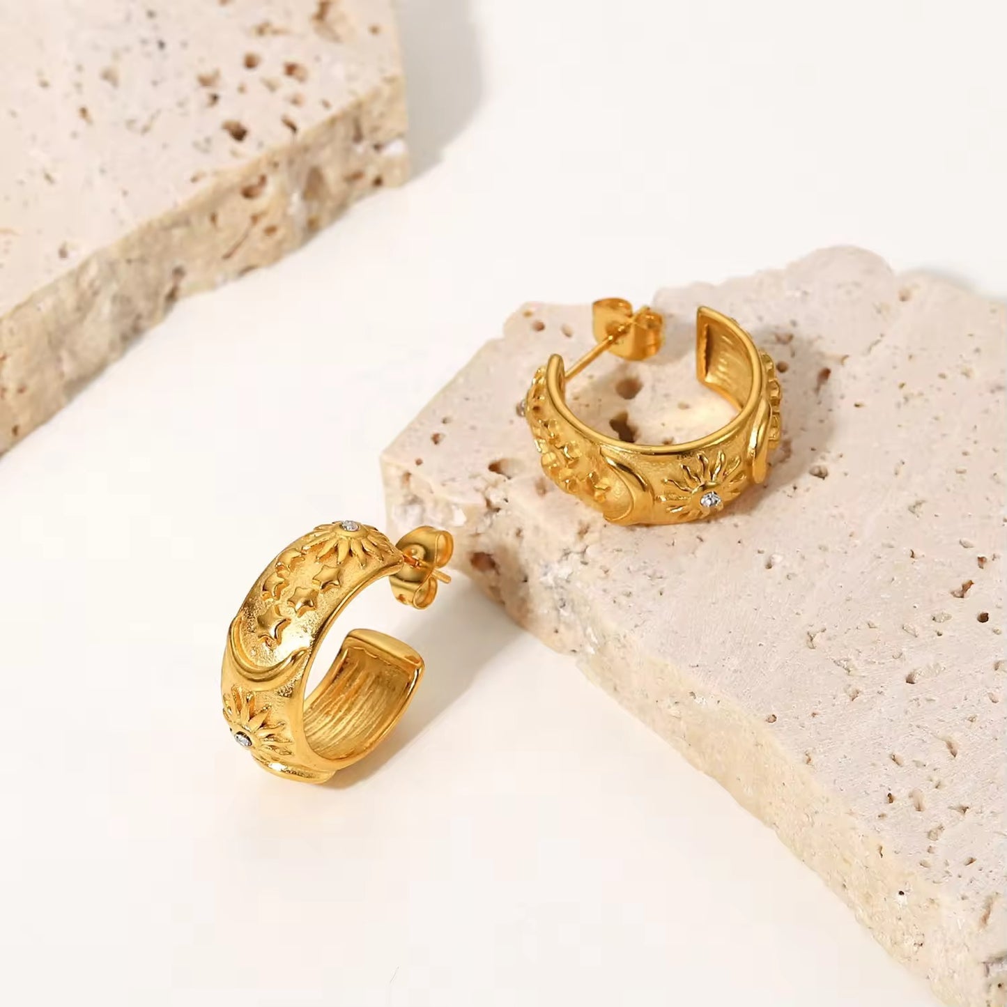 Sun moon hoops